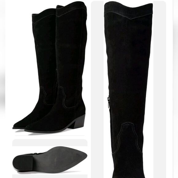 New NINE WEST Orece Pointed Toe Coastal Cowgirl Western 🤠 Cowboy heel Black 8.5 - Picture 8 of 10